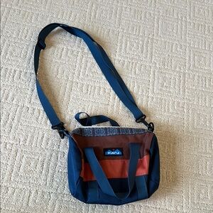 KAVU Blue and Brown Crossbody Bag
